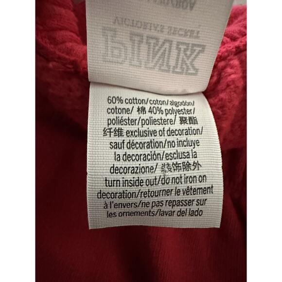 Victoria's Secret Pink Classic Fit Joggers Red and Gold SweatPants Size Large - Picture 11 of 12